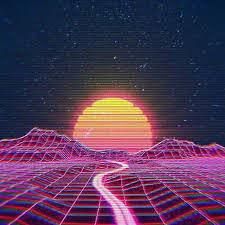 Retrowave Synthwave playlist cover